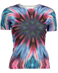 Desigual - Elegante maglietta blu in viscosa - Lyst