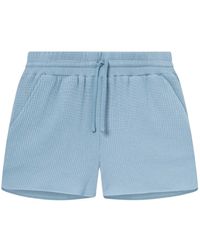 Nikben - Waffelmuster kordelzug shorts - Lyst