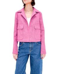 ODEEH - Jassen ,Roze ,Katoen Jacke - Lyst