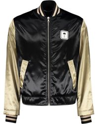 Palm Angels - Nylon bomberjacke mit logo-detail - Lyst