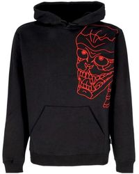 Iuter - Schwarzer Skull Hoodie Langarm - Lyst
