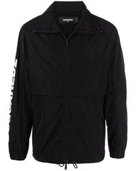 DSquared² - Jassen ,Zwart ,Polyester Sportsjacket - Lyst