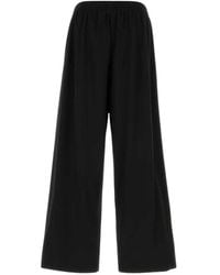 Gucci - Broeken ,Zwart ,Wol Wool Twill Leisure Pants - Lyst