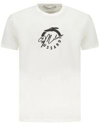 Trussardi - Weißes Baumwoll-T-Shirt Für Männer - Lyst