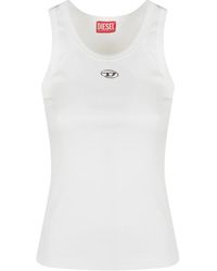 DIESEL - Tops ,Wit ,Katoen T-Anki-Od Tank Top - Lyst