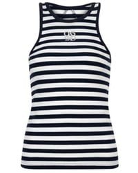 Dante 6 - Gestreepte Logo Tanktop - Lyst