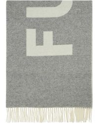 Fusalp - Accessoires ,Grijs ,Wol Oversized Sjaal - Lyst