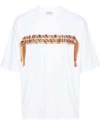 Lanvin - Oversize curblace t-shirt - Lyst
