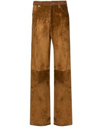 Golden Goose - Db Leather Melany Pants Tobacco - Lyst