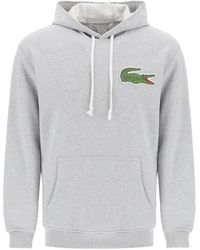Comme des Garçons - Lacoste hoodie mit krokodil-patch - Lyst