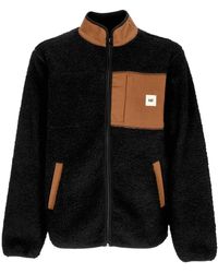 Caterpillar - Sherpa streetwear jacke mit durchgehendem reißverschluss - Lyst