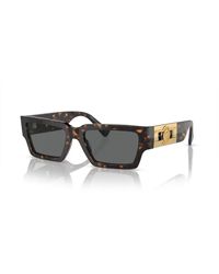 Versace - Havana/dark grey occhiali da sole - Lyst