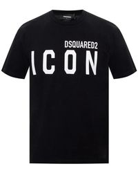 DSquared² - T Shirt Stampa Icon - Lyst