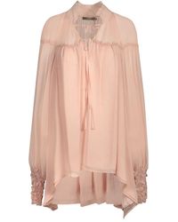 Amen - Bluse Mit Rüschen Aus Seidenchiffon - Lyst
