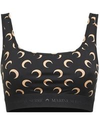 Marine Serre - Moon Printed Jersey Cropped Top - Lyst