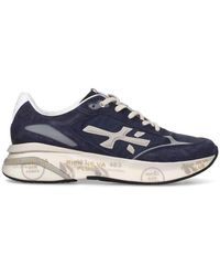 Premiata - Blaue Wildleder- Und Nylon-Sneaker - Lyst