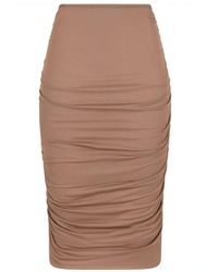 Dolce & Gabbana - Stilvoller drapierter midi-rock - Lyst