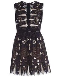 BCBGMAXAZRIA Kailey Sleeveless A-line Dress Bgr66b85-003 - Zwart