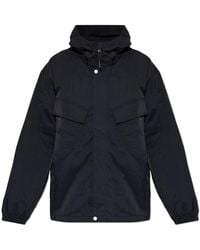 KENZO - Jassen ,Zwart ,Nylon Jacket Met Logo - Lyst