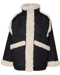 Stand Studio - Jassen ,Zwart ,Polyester Dorothy Coat - Lyst
