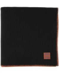 Marcelo Burlon - Accessoires ,Bruin ,Wol Wollen Landelijke Kruis Deken Sjaal - Lyst