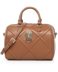 V73 - Braune Lederhandtasche Für Frauen - Lyst