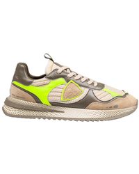 Philippe Model - Olympique leder- und stoff-sneaker - Lyst