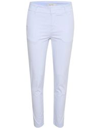 Part Two - Broeken ,Wit ,Katoen Casual Fit Heather Broek 30305570 - Lyst