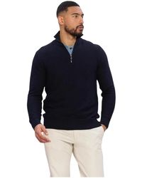 BOSS - Truien & Vesten ,Blauw ,H-Ullicio Half Zip Sweater - Lyst