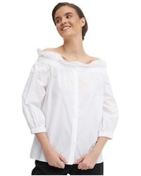 Mos Mosh - Overhemden ,Wit ,Katoen Rosario Blouse - Lyst