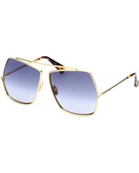 Max Mara - Sonnenbrille elsa mm0006 in gold/blau - Lyst