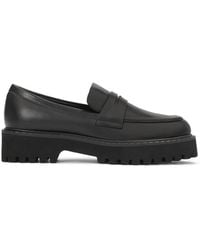 Kazar - Schwarze Leder Freizeitschuhe Mit Dicker Sohle - Lyst