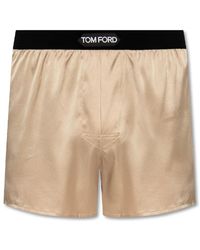 Tom Ford - Ondergoed ,Zijden Boxershorts Met Logo - Lyst