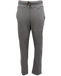 Woolrich - Broeken ,Grijs ,Katoen Lichtgrijze Katoenen Trainingsbroeken Model Wwpan 1204 - Lyst