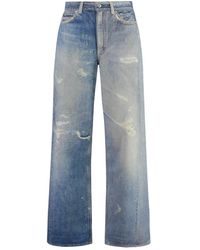 Our Legacy - Back Logo Label Wide Jeans - Lyst