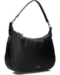 Liu Jo - Schwarze Leder-Schultertasche Kaliska Cross Over - Lyst