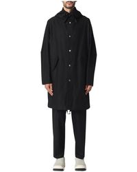 Jil Sander - Jassen ,Zwart ,Katoen Logo Parka - Lyst