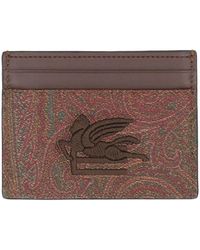 Etro - Porta carte paisley jacquard - Lyst