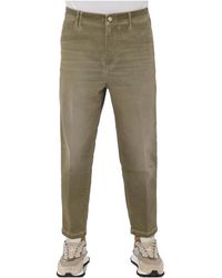 CYCLE - Jeans ,Groen ,Polyester Chino Over Cropped Old Dyed Straight Jeans - Lyst