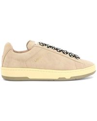 Lanvin - Schoenen ,Roze ,Leer Lite Curb Sneakers - Lyst
