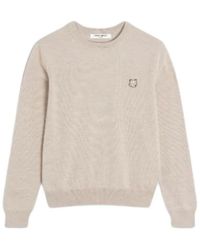 Maison Kitsuné - Truien & Vesten ,Wol Bold Fox Head Patch Regular Jumper - Lyst