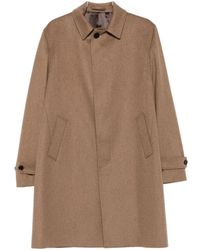 Lardini - Bruine Wol Enkelrijige Jas Gemaakt - Lyst