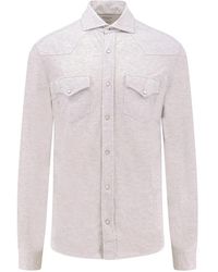 Brunello Cucinelli - Casual Shirts - Lyst