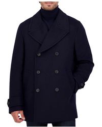 Slowear - Marine Cross Caban Wollen Jas - Lyst
