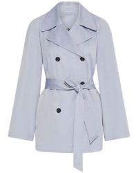 Marella - Jassen ,Blauw ,Katoen Mllumido Trenchcoat - Lyst