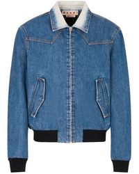 Marni - Jacket Denim - Lyst