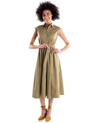 Marella - Mouwloze Chemisier Jurk - Lyst