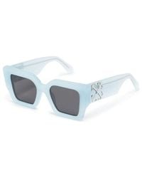 Off-White c/o Virgil Abloh - Gafas de sol azules con estuche original - Lyst