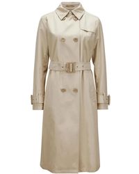 Herno - Jassen ,Bruin ,Katoen Monogram Trenchcoat - Lyst