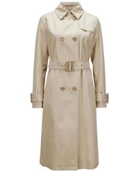 Herno - Jassen ,Bruin ,Katoen Monogram Trenchcoat - Lyst